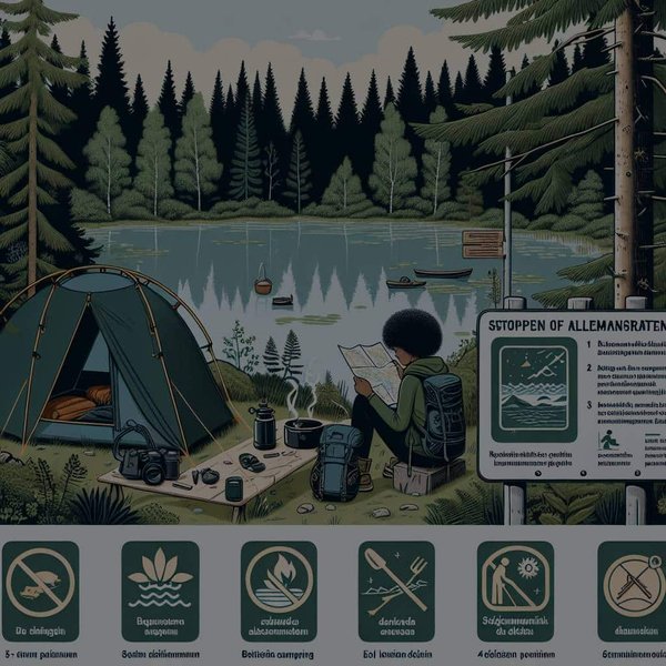 Quels sont les conseils pour faire du camping sauvage en Scandinavie selon le droit d'Allmansrätten?